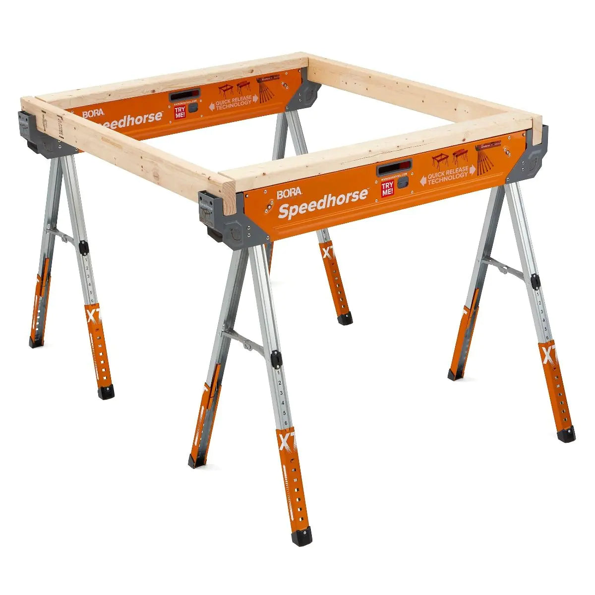 Set of 2 Adjustable work trestles ‘Speedhorse XT’ PM-4550 BORA
