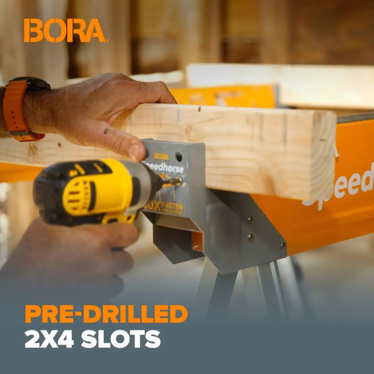 Set of 2 Adjustable work trestles ‘Speedhorse XT’ PM-4550 BORA