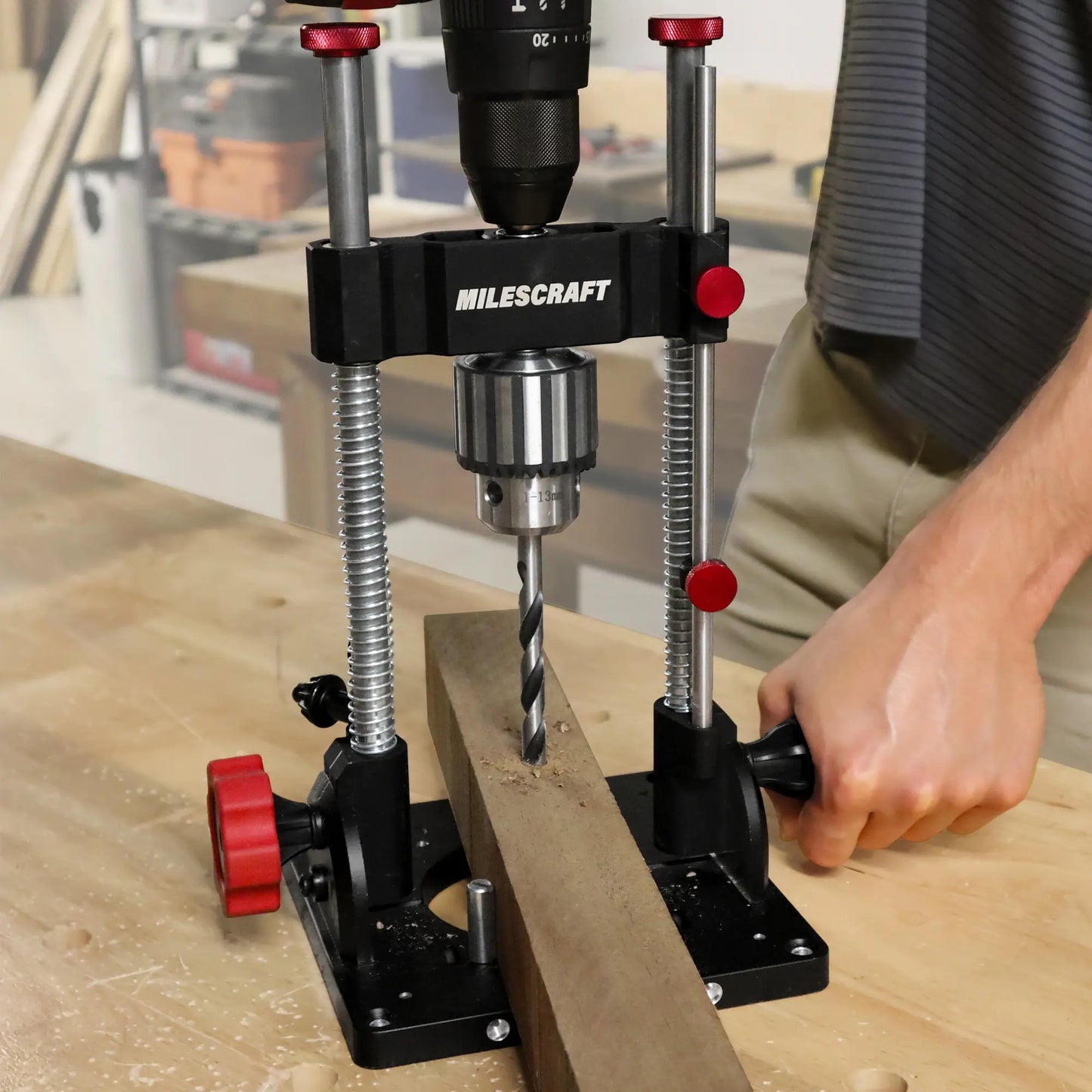 Drill stand DrillMatePRO from MILESCRAFT