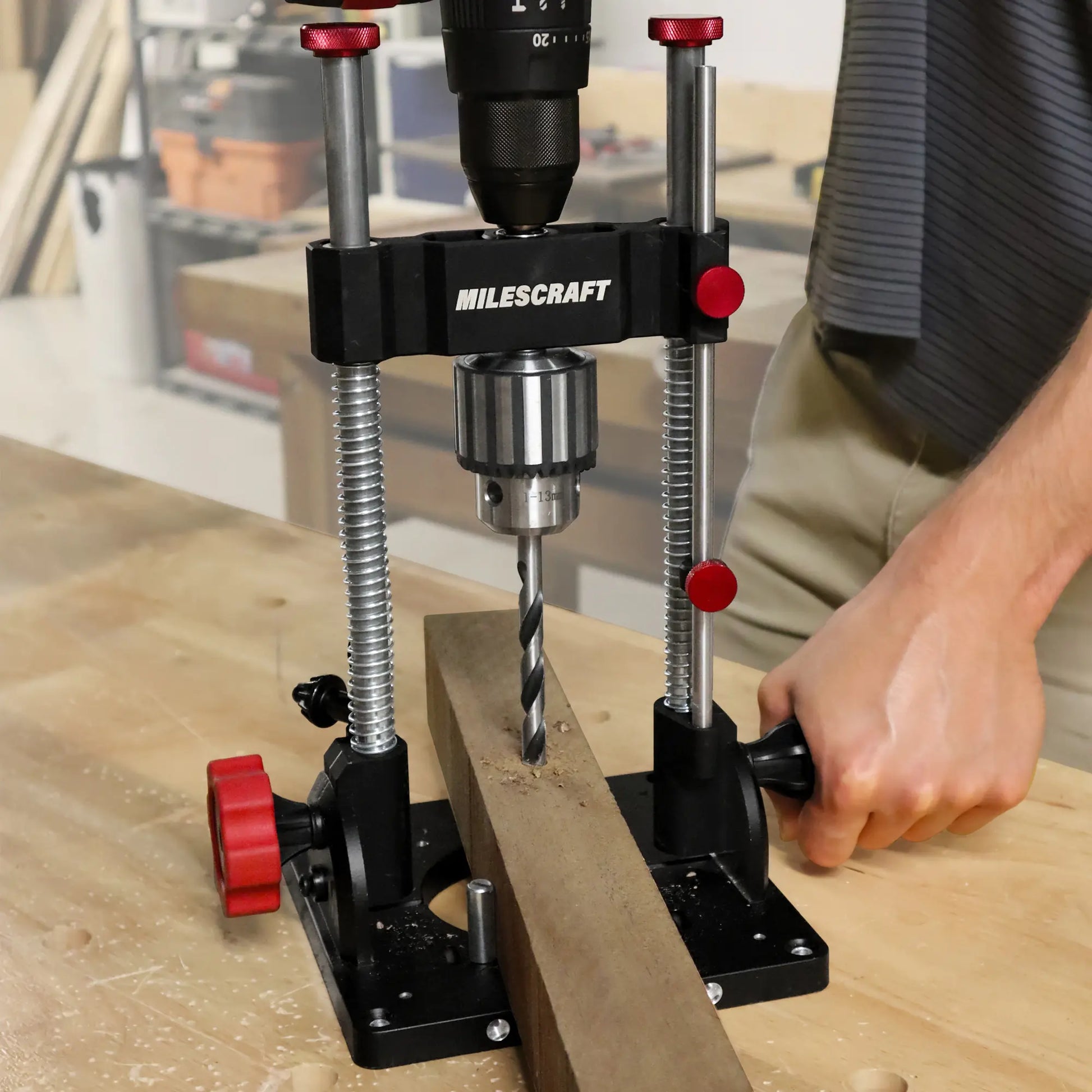 Drill stand DrillMatePRO from MILESCRAFT