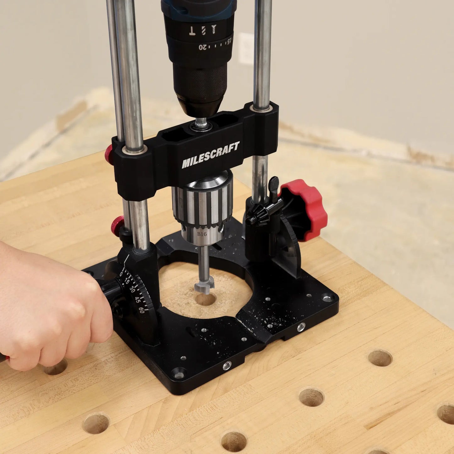 Drill stand DrillMatePRO from MILESCRAFT
